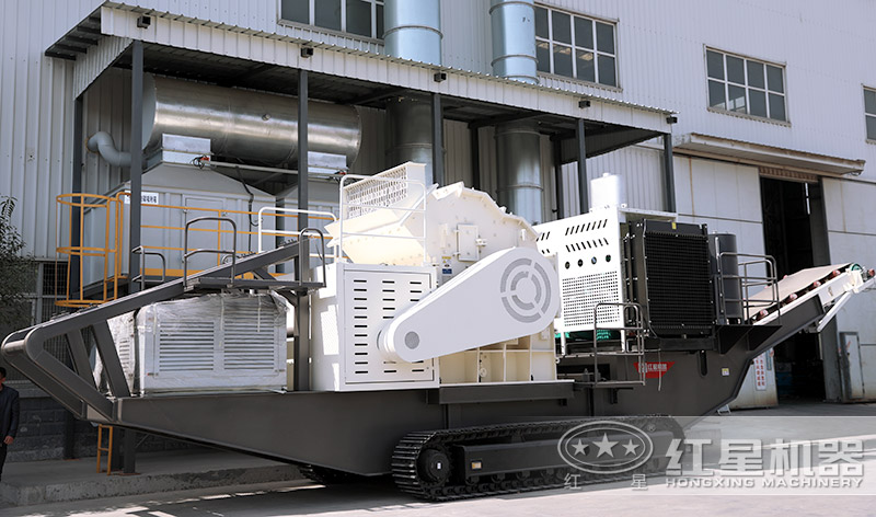 移動制砂機，石料加工成機制砂