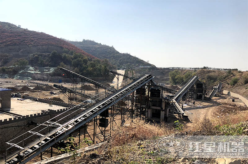 紅星時(shí)產(chǎn)300-400噸石料生產(chǎn)線現(xiàn)場(chǎng)