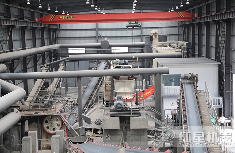 1060破碎機搭配圓錐破，日產(chǎn)量在3200噸左右