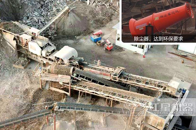 建筑垃圾俯視全景，達到環(huán)保要求