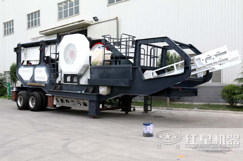 移動顎式破碎機，如上圖